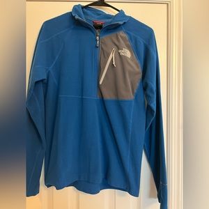 North face royal blue quarter zip pullover